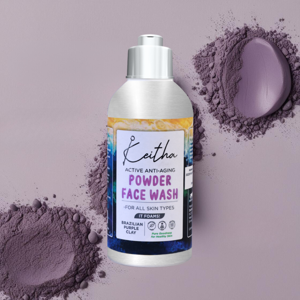 Keitha Unique Active Anti Aging Brazilian Purple Clay Powder Face Wash (4)