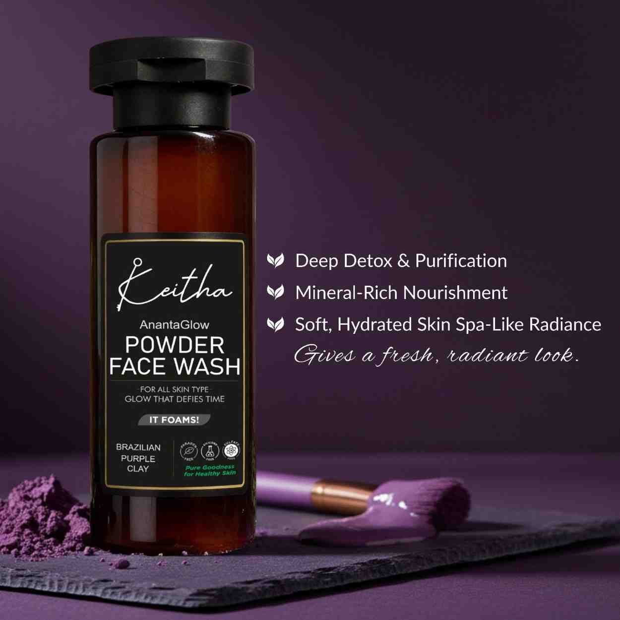 anantaglow powder face wash