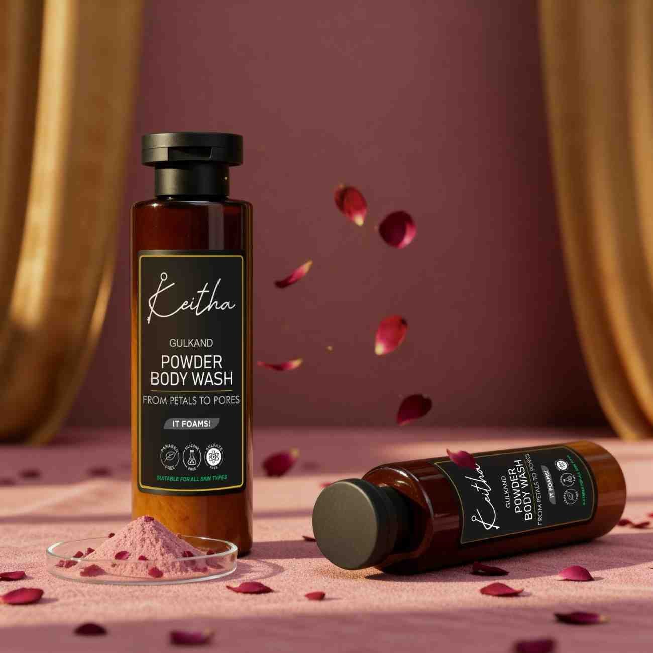 gulkand powder body wash