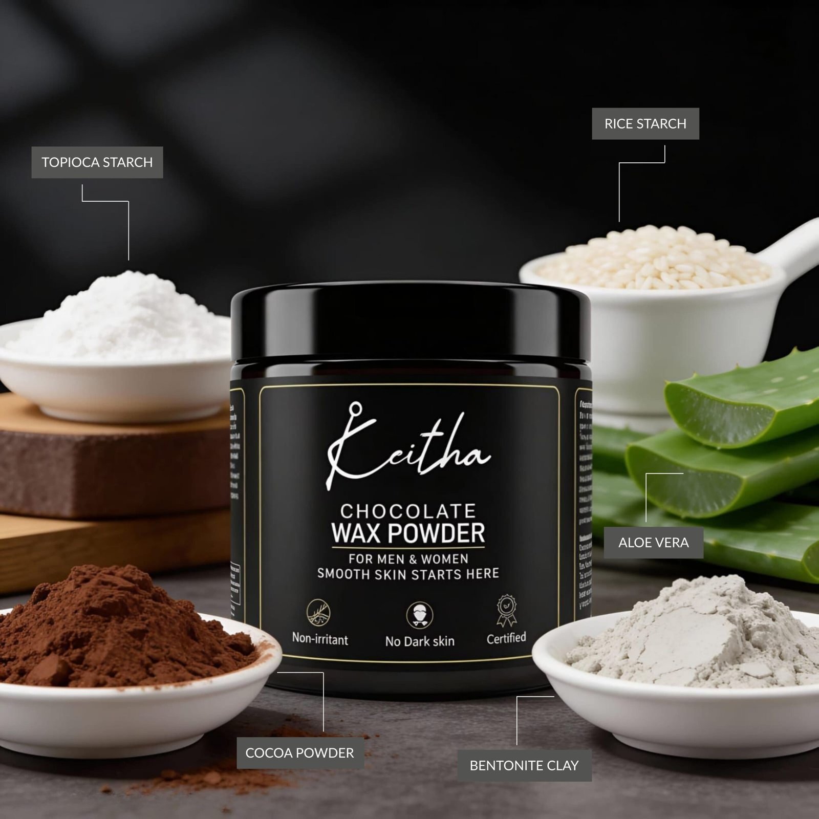 chocolate powder wax